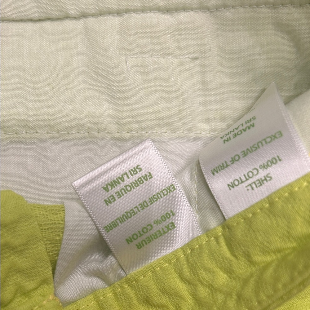 Lilly Pulitzer Neon Lime High-Waist Textured Shorts - Picture 8 of 8